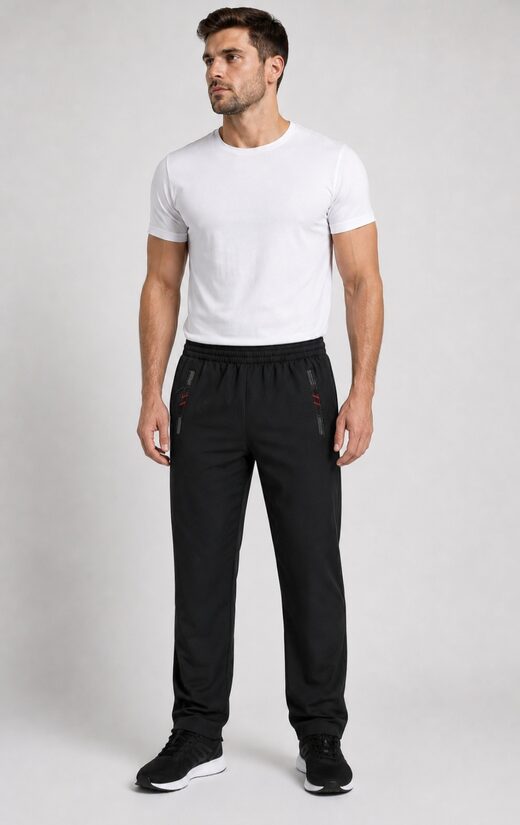 Nr.1168 Vīriešu sporta bikses (Y41668PK - BLACK)